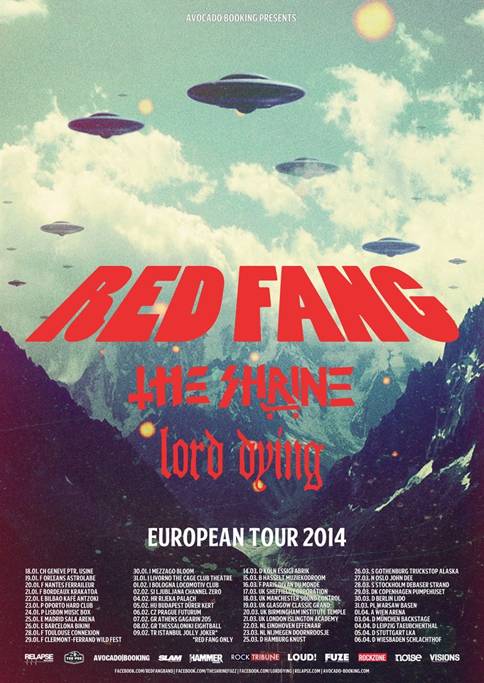 Red Fang European Tour 2014