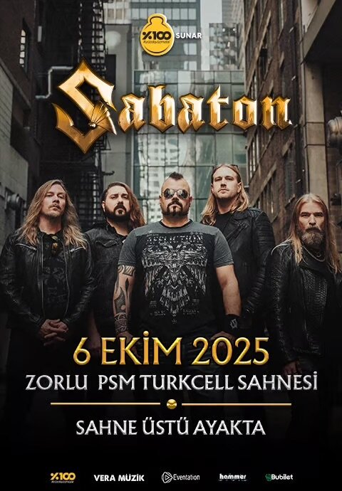 Sabaton | Zorlu PSM Turkcell Sahnesi, İstanbul