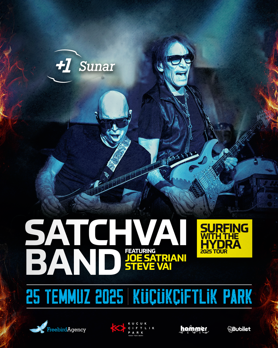 Joe Satriani & Steve Vai | KüçükÇiftlik Park, İstanbul