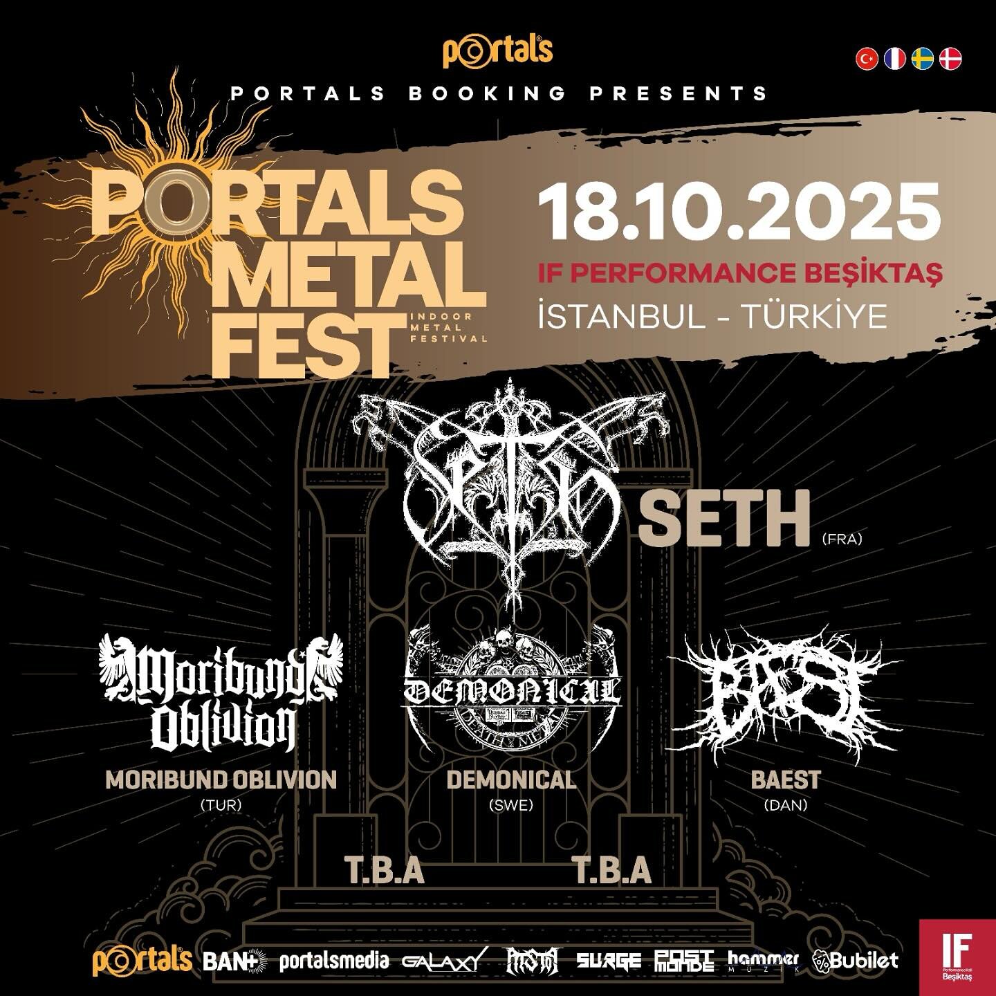 Portals Metal Fest (Baest, Demonical, Seth) | IF Performance Hall Beşiktaş, İstanbul