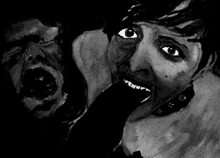 Dad's Choking on My Vomit of His Semen